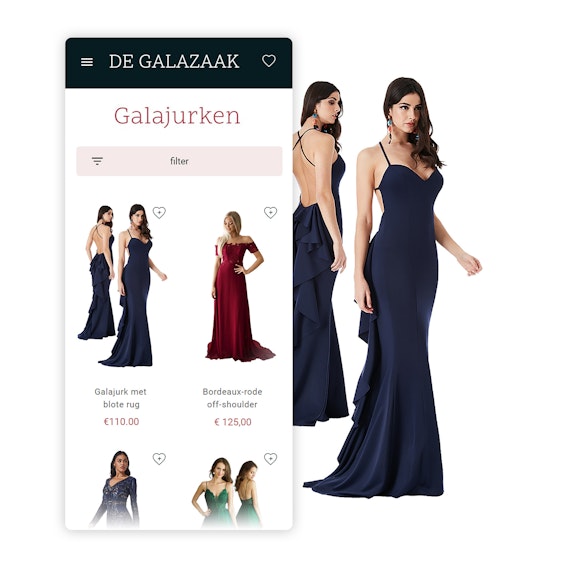 De Galazaak B2 C website Mobile inspiration