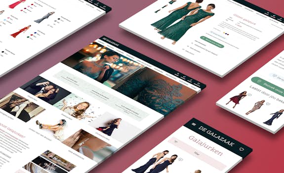 De Galazaak B2 C website case Header