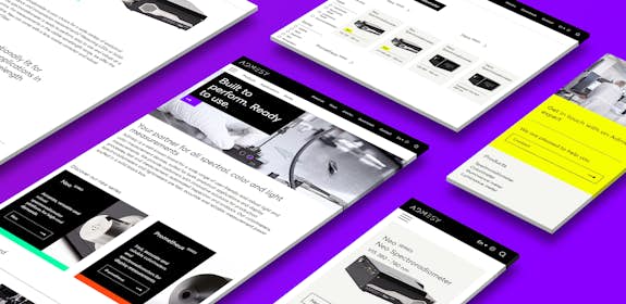Admesy - B2B corporate website - case Header