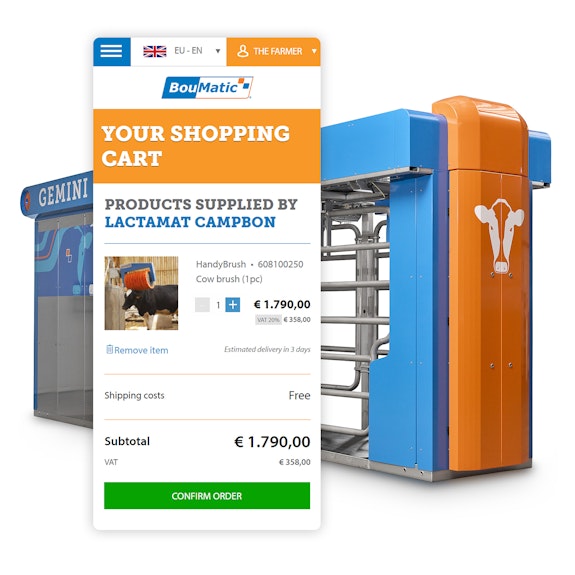 Boumatic - Global website met B2B webshop - Shopview