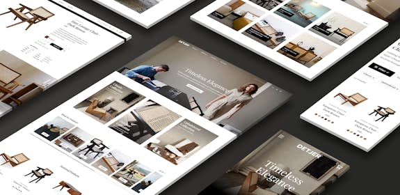 DETJER Meubel webshop met B2 B dealer portal Header 2023