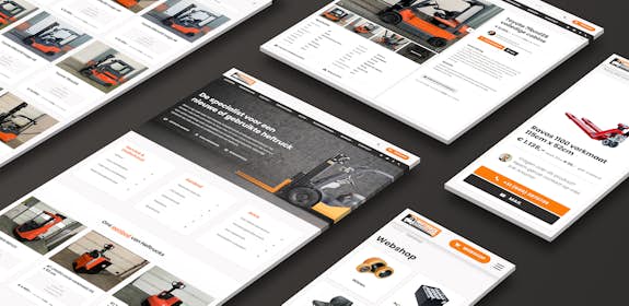 Heftruckservice - B2B webshop - case Header