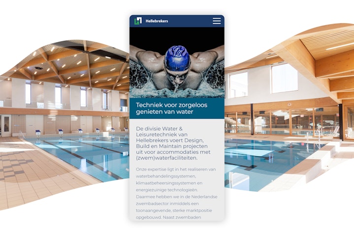 Hellebrekers Visual Link Bedrijfs en product websit mobile view mob