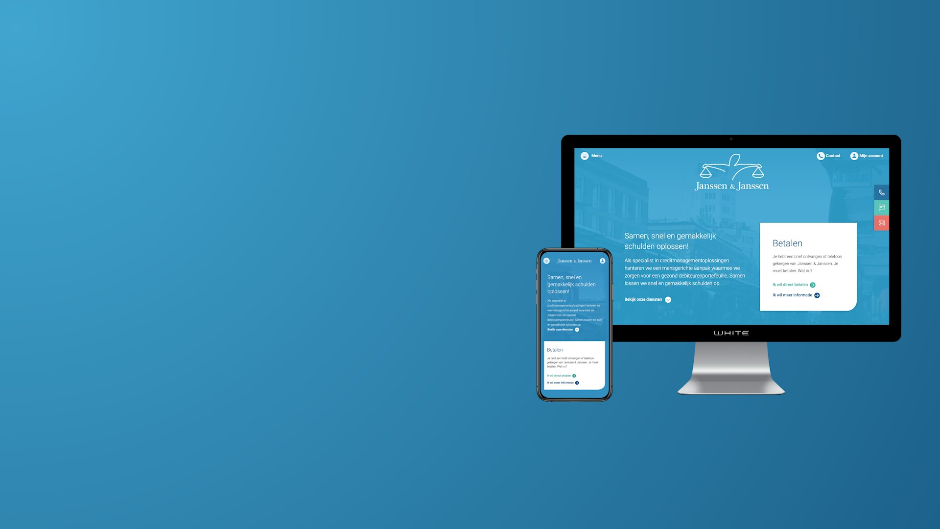 Janssen & Janssen - Corporate website - Tablet and desktop view