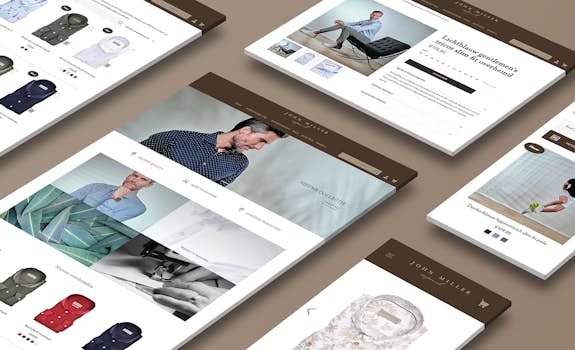 John Miller Brand webshop case Header