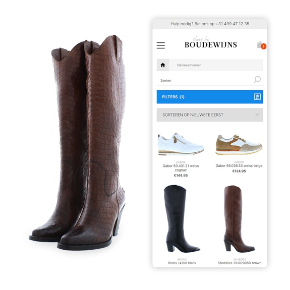 Shoes by Boudewijns - B2C webshop Mobile shopping