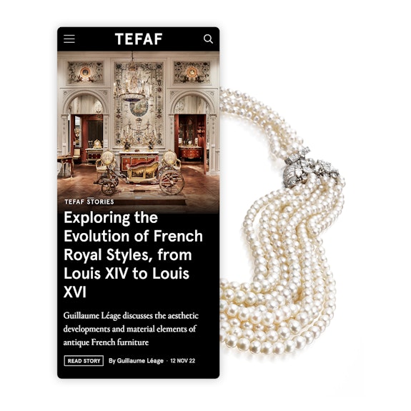 TEFAF website herontwikkeld in Craft CMS Mobile view